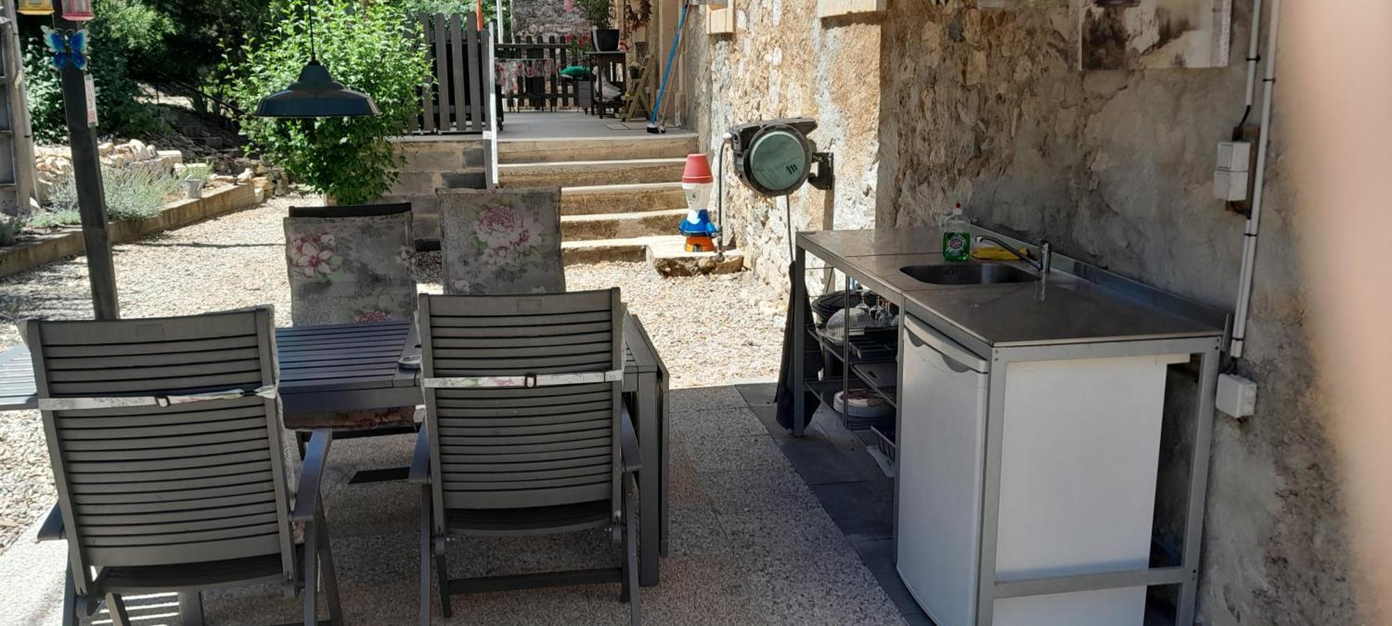 Sur La Bonnefooi Bed & Breakfast Prades-sur-Vernazobre ภายนอก รูปภาพ
